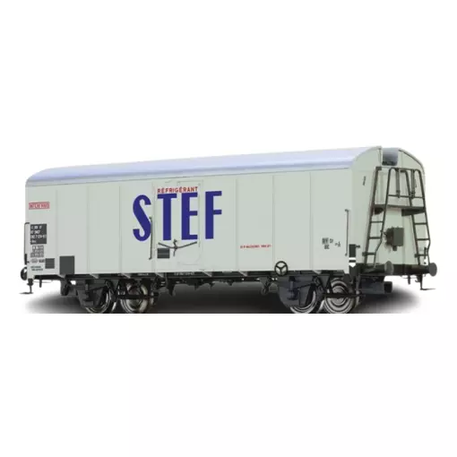 Voiture frigorifique IBES "STEF" - Brawa 67121 - SNCF - HO 1/87 - EP IV - 2R - Analogique