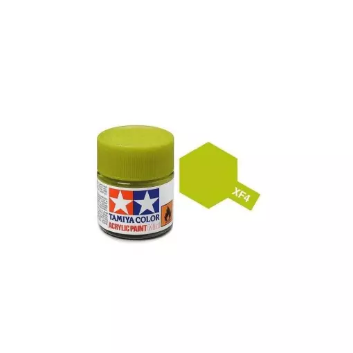 Peinture acrylique en pot - Jaune/Vert MAT XF4 - TAMIYA 81704 - 10ml