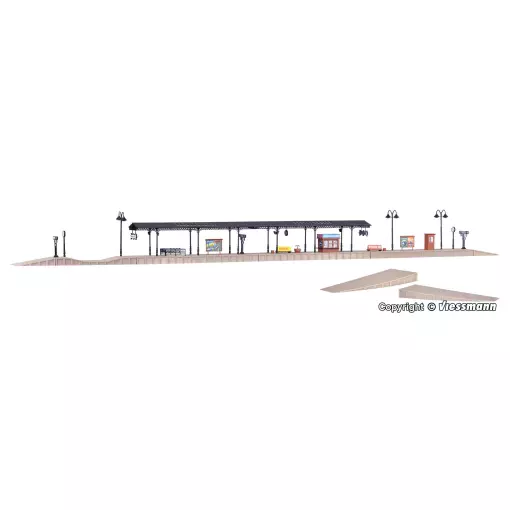 Baden-Baden station platform extensible VOLLMER 43559 - HO 1/87