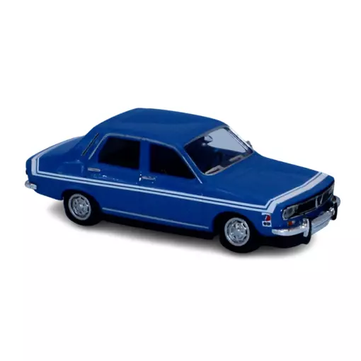 Voiture Renault 12 Gordini - livrée bleue - SAI 2230 - HO : 1/87 -