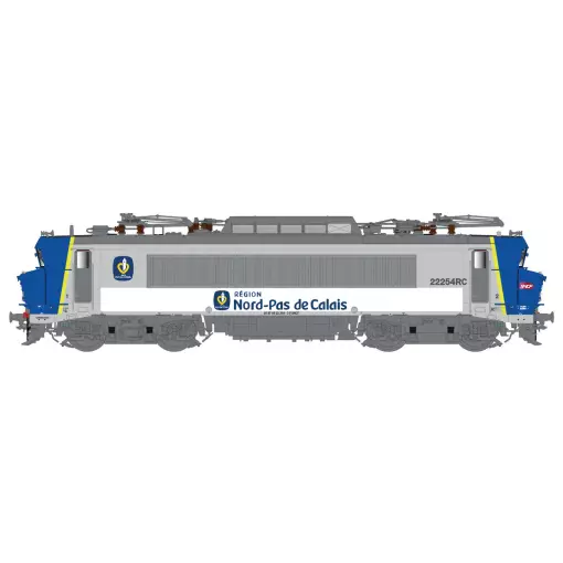 Locomotive électrique BB 22254RC, livrée Nord-Pas de Calais, dépôt de Lens - LS Models 10441 - HO 1/87 - SNCF - Ep VI - Analogique - 2R