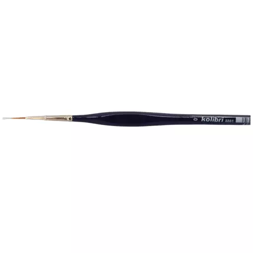 Golden synthetic" bristle brush - No. 0 lacquered handle - KOLIBRI 8881/0