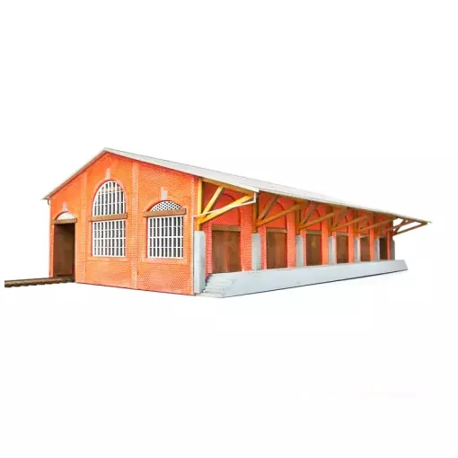 Halle à marchandise de la compagnie des chemins de fer du Nord - Bois Modélisme 102007 - HO 1/87