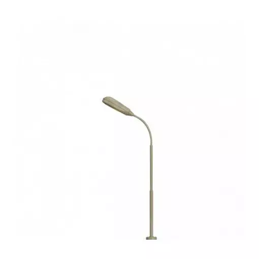 Rectangular head LED bent lamp - Height 105 mm BRAWA 84031 - HO 1/87
