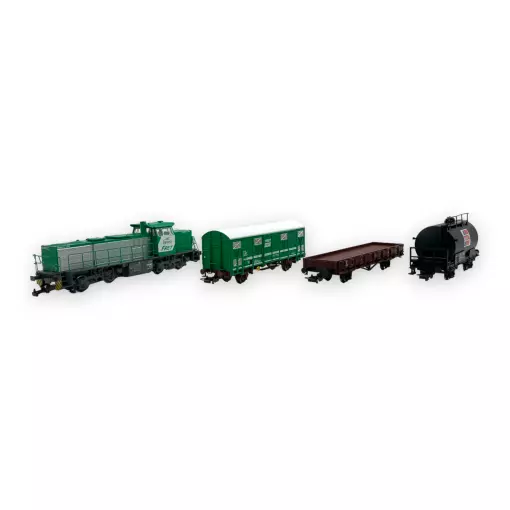 Set de départ G1206 & wagons marchandises - Piko 97946 - HO 1/87 - SNCF - EP V / VI