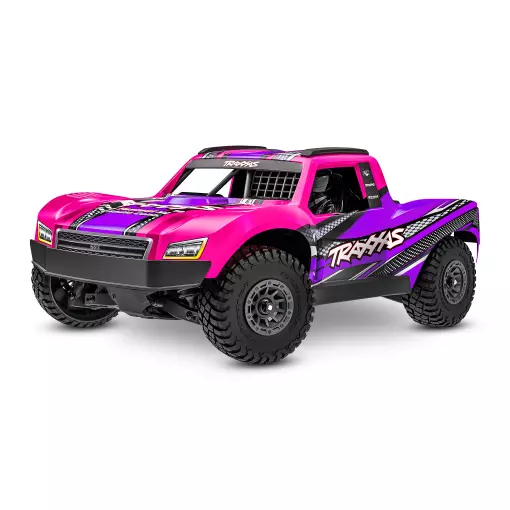 Mini Slash 4x4 BL-2S RTR (accu/chargeur) - Traxxas 108164-1-PINK - 1/14