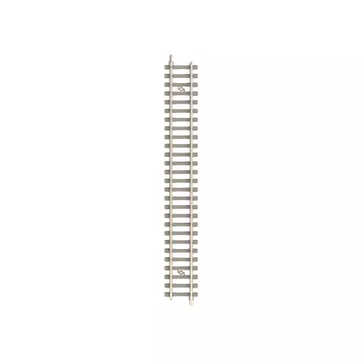 RAIL DROIT TRAVERSES BÉTON - MINITRIX 14500 - N 1/160 - CODE 60 - LONGUEUR 112,6MM - 2R