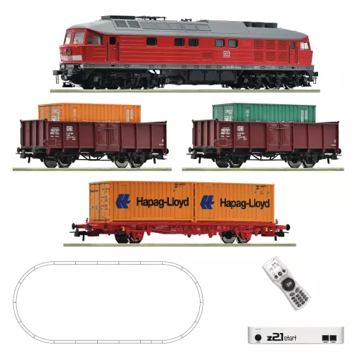 Set de départ digital z21 - locomotive diesel BR 232 & train de marchandises - Roco 5110003 - HO 1/87 - DB/AG - Ep VI - Digital sound - 2R