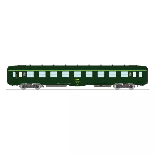 DEV AO B9c9 groene dwarsligger REE MODELES VB407 SNCF - HO 1/87 - EP IV