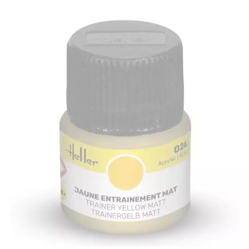 Peinture Acrylique 024 - Jaune Tapis D'Entrainement - Heller 9024 - 12ML