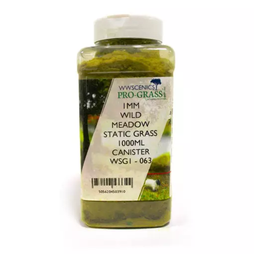 Bidon d'herbe statique 1 mm Prairie sauvage 1000 ml - wwscenics WSG1063