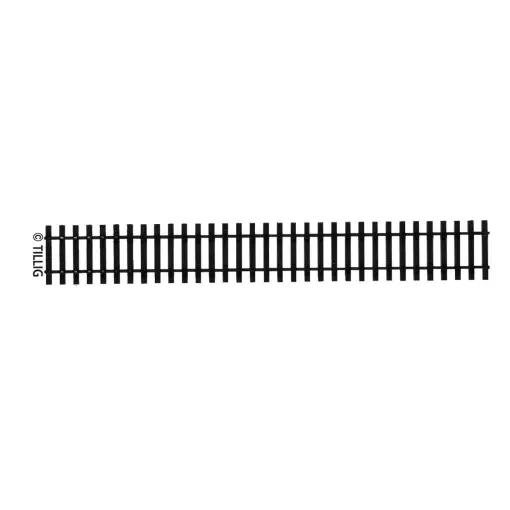 Bande de traverse droite 228 mm - Tillig Bahn 85018 - HO 1/87