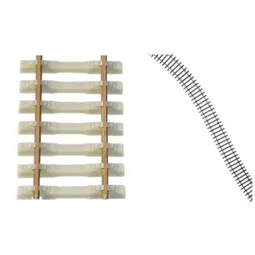 Rail flexible 470 mm traverses béton - Tillig Bahn 85134 - HO