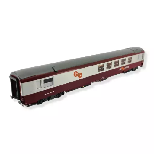 Vru Red & Grey "GE" orange carriage - LS MODELS 40154 - SNCF - HO 1/87 - EP IV
