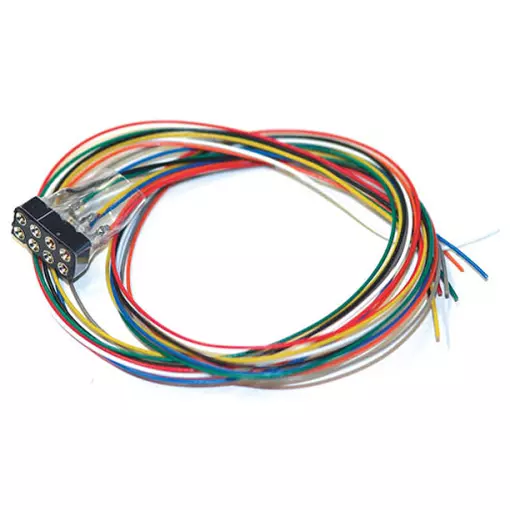 8-pin connection socket with wires (300mm) NEM652 - Esu 51950