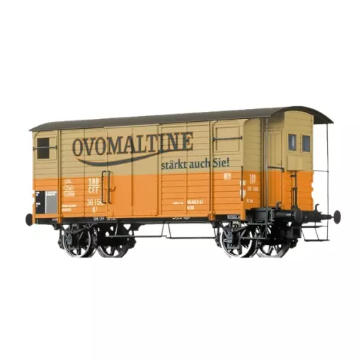Wagon couvert K2 Ovomaltine - Brawa 50973 - HO 1/87 - SBB - EP II - 2R