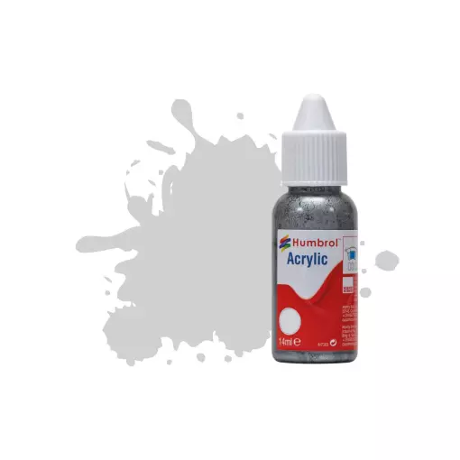 Peinture acrylique n°64 - couleur gris clair MAT HUMBROL DB0064 | 14 mL