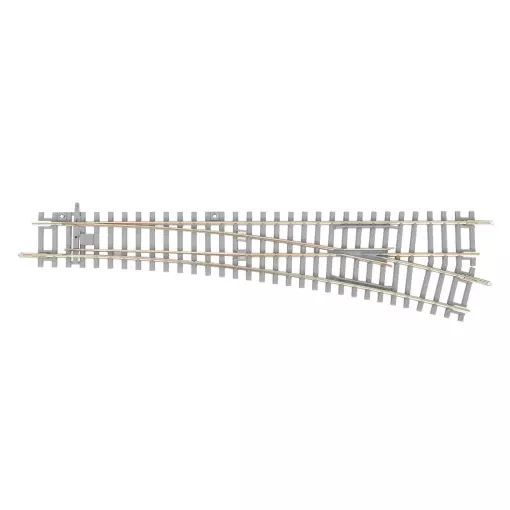 Straight Switch - Concrete Sleepers 239mm 15°-R9 PIKO 55171 | HO 1/87 | Code 100