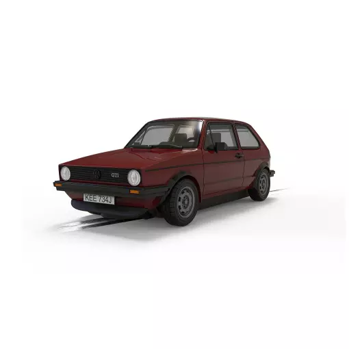 Voiture Analogique - Volkswagen Golf GTI - Rouge - Scalextric CH4490 - Super Slot - Echelle I: 1/32