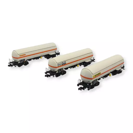 Set 3 wagons citernes Gaz - ARNOLD HN6387 - N 1/160 - SNCF