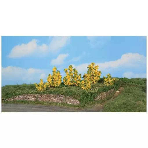 6 buissons de forsythia 3-6 cm - Heki 11800 - Échelle universelle