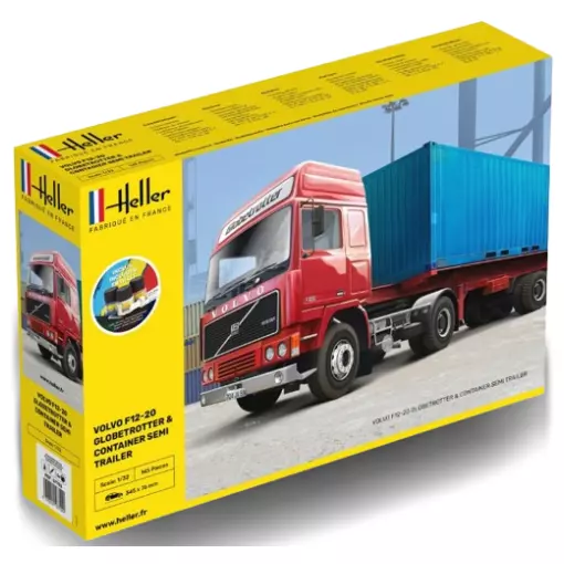 Semi-Remorque Globetrotter & Container - Heller 57702 - 1/32