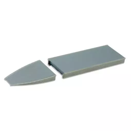 Piattaforma composta da 2 piattaforme con 2 rampe, lunghezza totale 460mm x larghezza 60mm