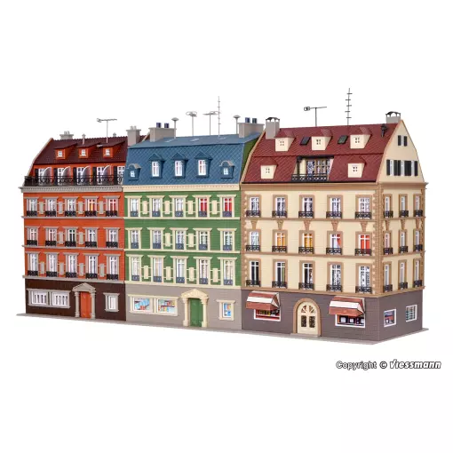 Bloc de trois immeubles d'appartements VOLLMER 43780 - HO 1/87