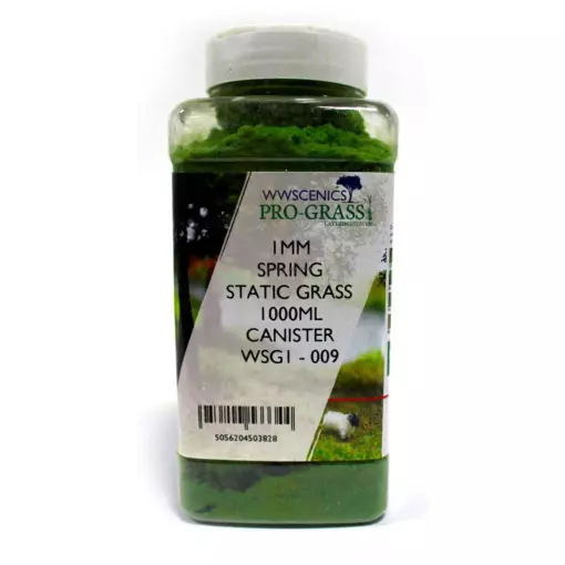Bidon Herbe statique 1 mm Printemps 1 000 ml - wwscenics WSG1009