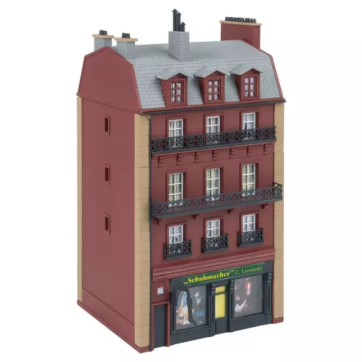 Maison de ville à 4 étages - Faller 130713 - HO 1/87 - EP III - 105 x 111 x 206 mm 
