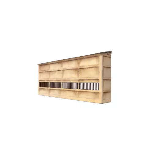 Semi-edificio industrial para fondo - Modelismo madera 206001 - N 1/160