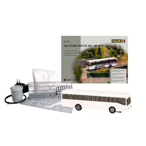 Starterset Car System MB 0405 + Dekorationen Faller 161495 - HO: 1/87