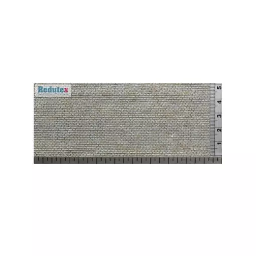 Plaque de décors - Redutex 148BL123 - N 1/160 - Bloc de pierre