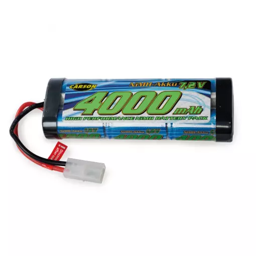 Batterie NiMH 7,2V 4000mAh Race avec connecteur Tamiya - CARSON 500608225