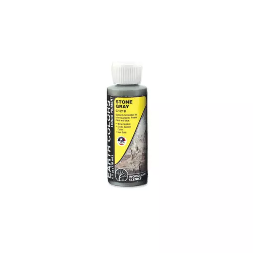 Peinture à décor gris pierre - Woodland Scenics C1218 - Toutes échelles - 118 mL