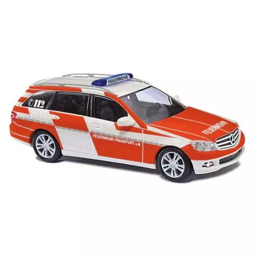 MB class C emergency vehicle in white and red Busch 43670 - HO : 1/87