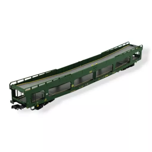 Wagon de transport automobiles DDm 916 MF Train N33312 - N 1/160 - SNCB - EP IV