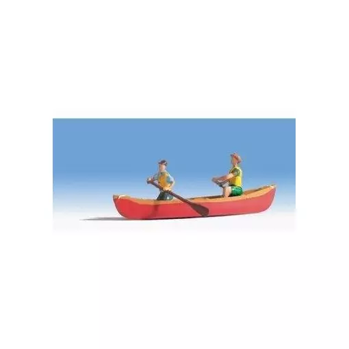 Canoe avec 2 personnages (non flottable)