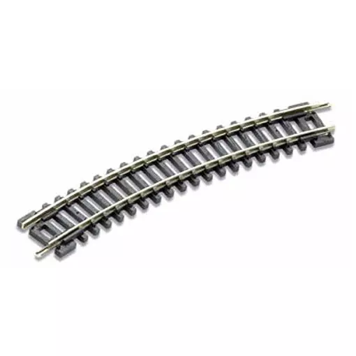 Rail courbe rayon 228mm 22.5° code 80, 16 au cercle