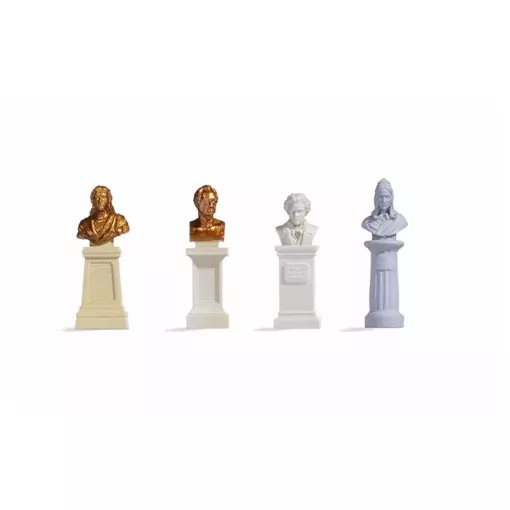 Lot de 4 Bustes - Noch 14838 - HO 1/87