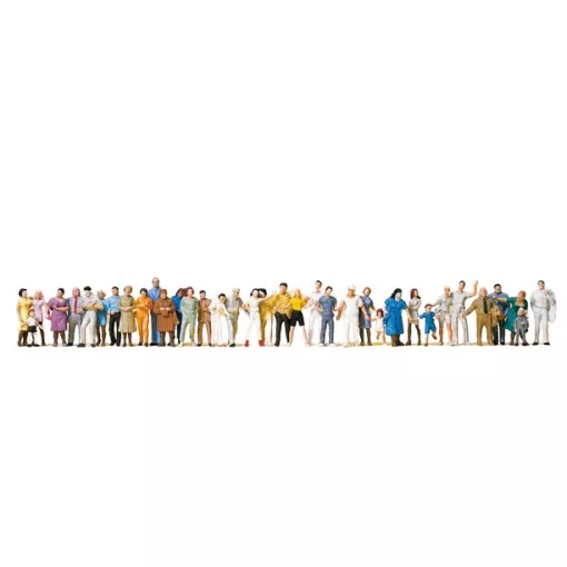 Passagers et marcheurs, 36 personnages