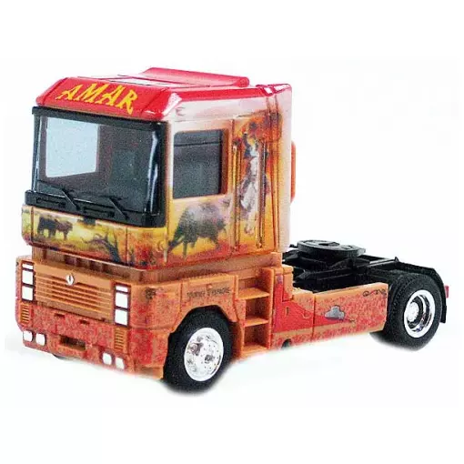 Renault Magnum vrachtwagen van het "AMAR" circus - HO 1/87 - AWM