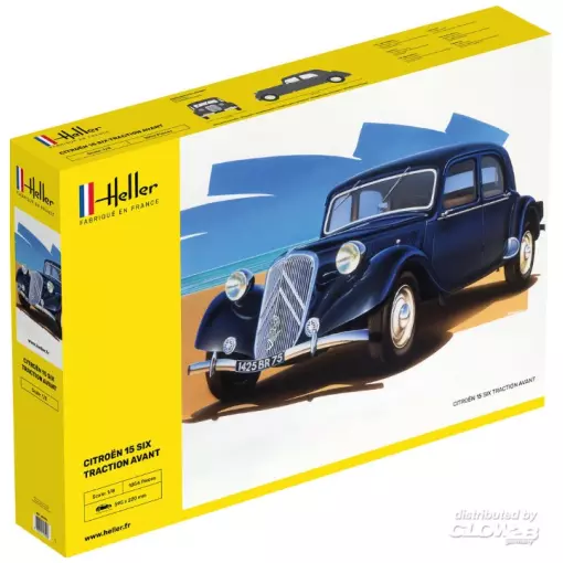Citroen 15 SIX Traction Avant - HELLER 80799 - 1/8