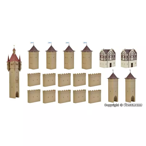 Medieval castle VOLLMER 49910 - HO 1/87