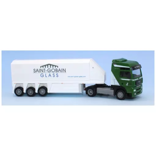 Semi-remorque MAN TGA XXL / Hans Dahmen "Saint Gobain" - AWM 73055 - HO 1/87