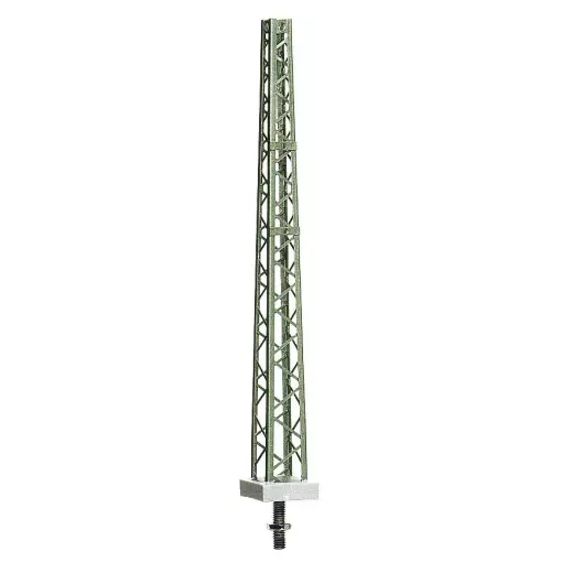 Bemalter und lackierter Oberleitungsmast Sommerfeldt 125 - HO 1/87 - Höhe 140 mm