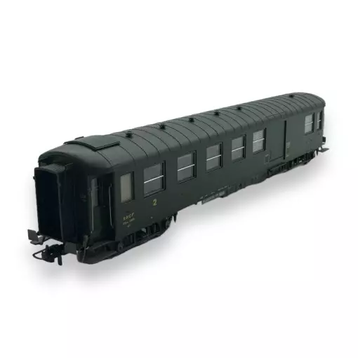 Voiture métallisée Ex-PLM REE Modèles VB464 vert 301 - HO 1/87 - SNCF - EP III.D