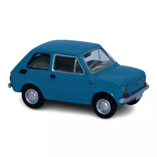 Fiat 126, bleue, 1972 - Brekina 22370 - HO 1/87