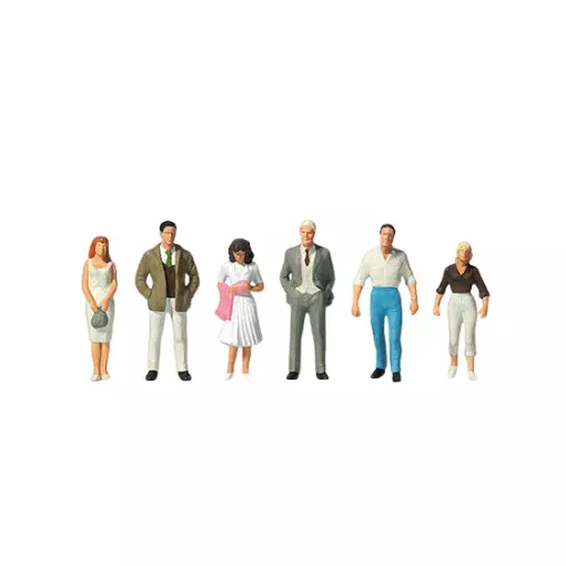 Pack de 6 Passants - Figurine - PREISER 10022 - Échelle HO : 1/87ème