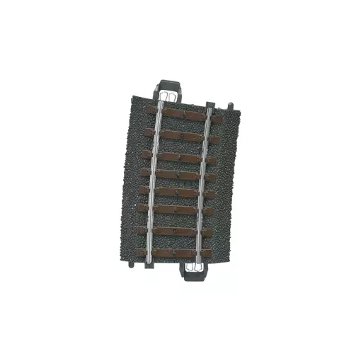 Rail courbe ballasté - Marklin 24207 - HO 1/87 - Code 83 - Voie C - Angle 7,5° - Rayon 437,5mm - 3R